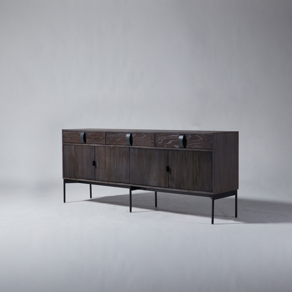 [JCR001TIM002MET101LEA501] Atman Credenza (Ashwood Blonde, Bronze, Carbone)
